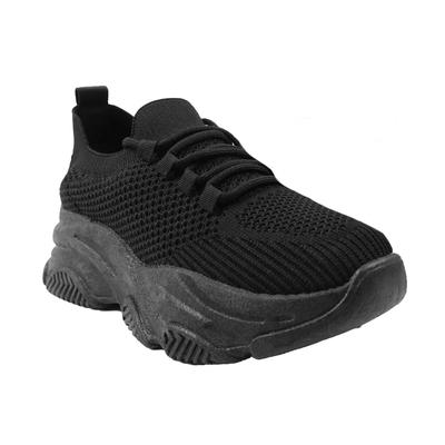 Where's That From - Damen Sneaker "Whisper", Strassbesatz, Jerseyware (Schwarz)