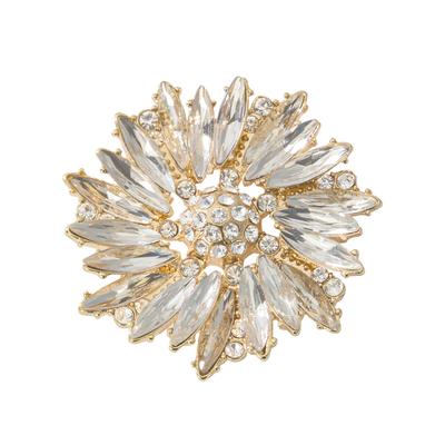 Draper's & Damon's Women's Glitz and Glam Brooch - Yellow