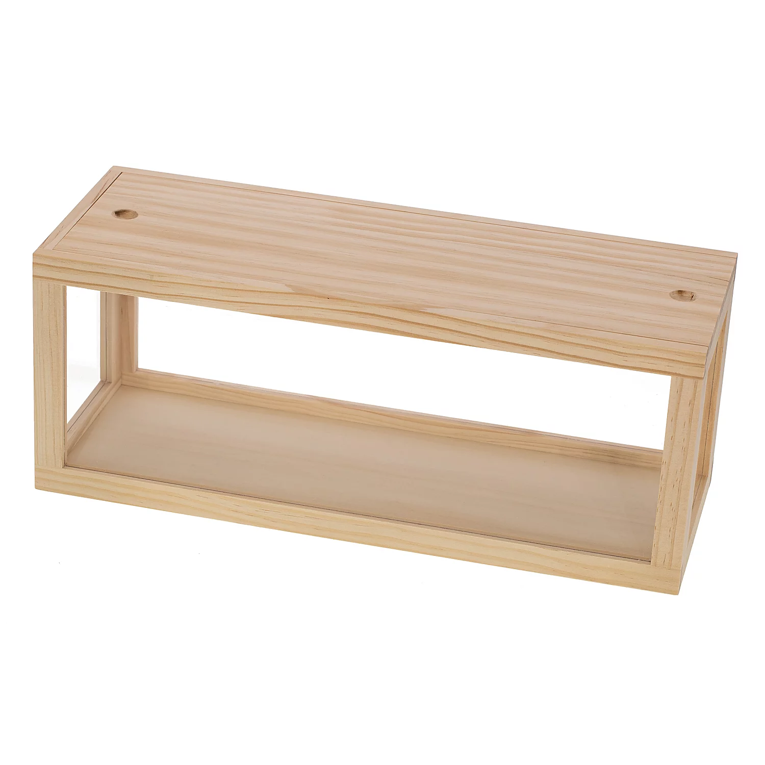 Holz-Box mit Acrylglasscheiben, 40 x 15 x 16 cm Image