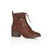 Wide Width Women's Rita Wide Width Brown Ankle Boot by Cloudwalkers in Brown (Size 8 1/2 W)