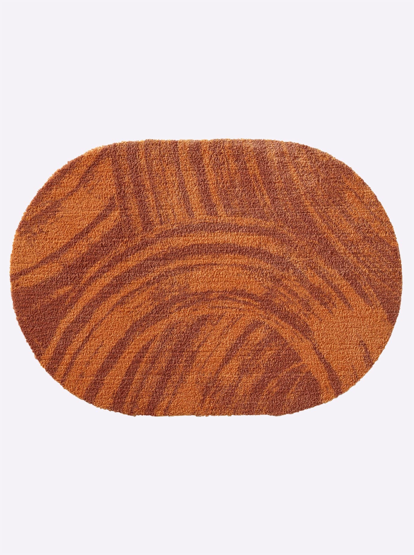 Fußmatte AKZENTE FEEL Gr. 3, braun (zimt), B:66cm H:7mm L:160cm, Gummi, Kunstfaser, Polyester, Teppiche Image