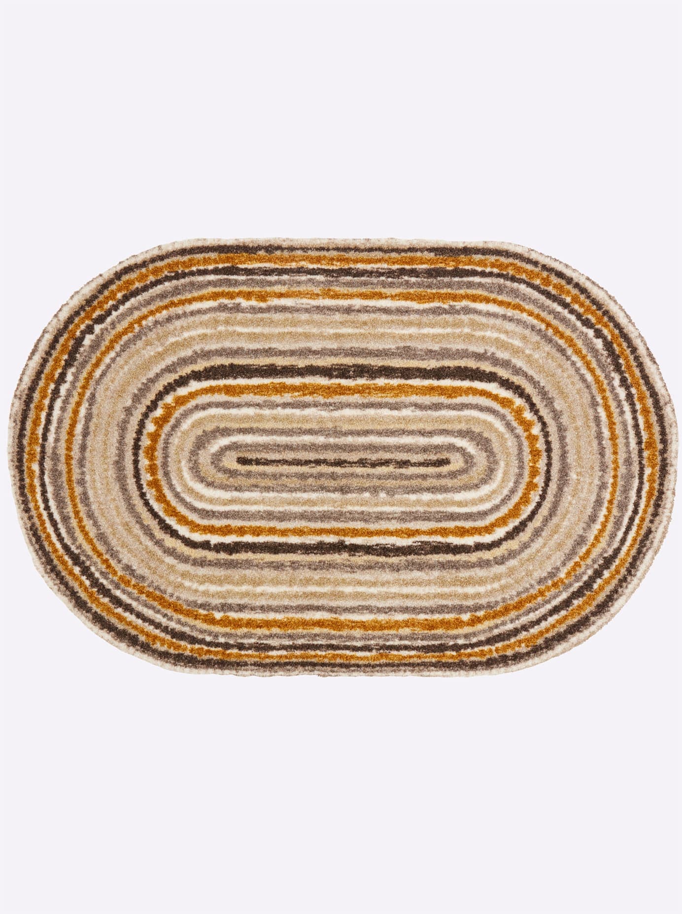 Fußmatte SALONLOEWE Gr. 2, braun (braun, grau), B:75cm H:7mm L:120cm, Kunstfaser, Polyamid, Teppiche Image