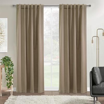 Wide Width Mulberry Light Filtering Dual Header Curtain Panel by Habitat™ in Blush (Size 54