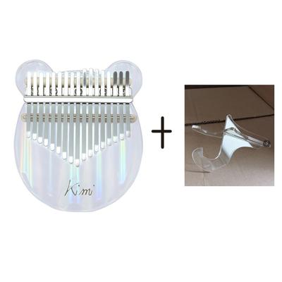 Acrylic 17 Key Transparent Thumb Piano - Transparent Color Rainbow Light