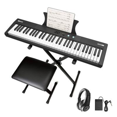 Protable Electric Semi-Weighted 61 Key Keyboard Piano