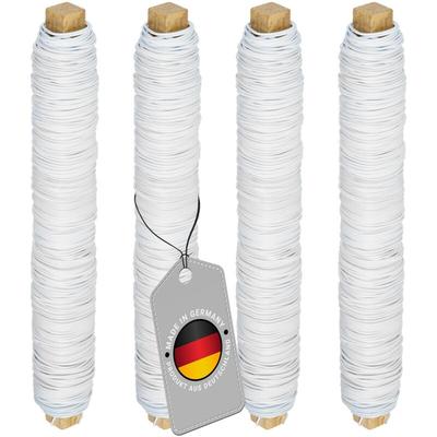 Bindedraht verzinkt Blumendraht Wickeldraht Floristendraht 35m Farbe Weiss Image