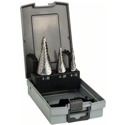 HSS-Stufenbohrerset, 3-tlg., 4-12/4-20/6-30 - Bosch Image
