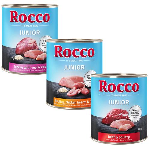 6x800g Junior Mix Rocco Hundefutter nass