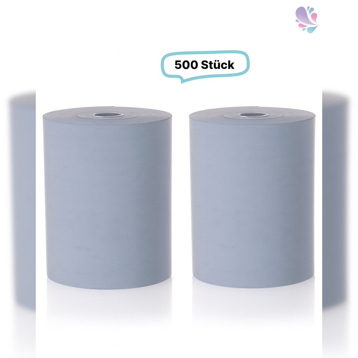 Blanc HYGIENIC Bonrollen BLUE4EST®, 500Stk,, Öko-Thermorollen, ganz ohne Chemie Image