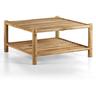 Tavolino basso da giardino quadrato 90x90cm in teak - Shein