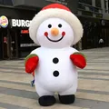 Costume gonfiabile della mascotte del pupazzo di neve Costume adulto del vestito operato Costumi di carnevale del costume della mascotte di Kawaii della festa di Natale