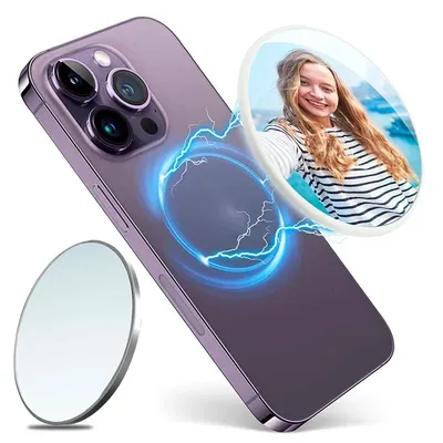 Magnetic Phone Selfie Mirror for Apple Magsafe IPhone 15 Pro Max Phone Back Camera Mirror for Wide