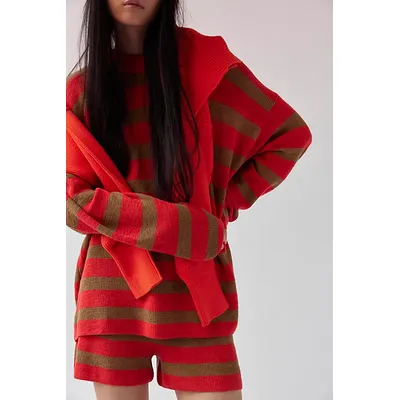Malibu Surf Sweater Co-Ord by free-est at Free People in Poinciana Combo, Size: Large