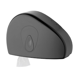All Care PlastiQline Großrollenspender MINI + Restrolle - Kunststoff - schwarz - grau Image