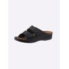 Pantolette FRANKEN-SCHUHE, Damen, Gr. 40, schwarz, Lederimitat, sportlich, Schuhe