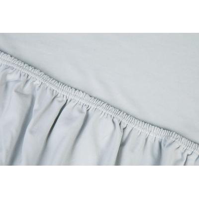 Spannbettlaken KAYORI "Saiko", silber (silbergrau), B:160cm L:220cm, Jersey-Elasthan, Obermaterial: 97% Baumwolle, 3% Elasthan (LYCRA), Laken, Bio-Baumwolle Image