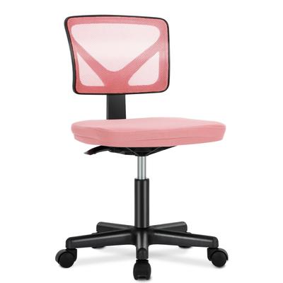 Swivel Task Chair Pink Breathable Mesh Desk Chair Comfy Gaming Chairs