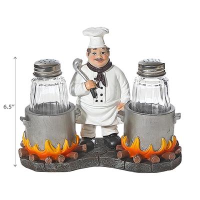 IH Casa Decor Salt And Pepper Shaker Chef Spice Du Jour