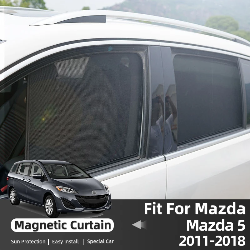 Für mazda 5 mazda5 cw 2006-2014 magnetischer Sonnenschutz Auto Sonnenblende Front Windschutz scheibe Vorhänge Sommer Fenster Sonnenschutz Zubehör Image