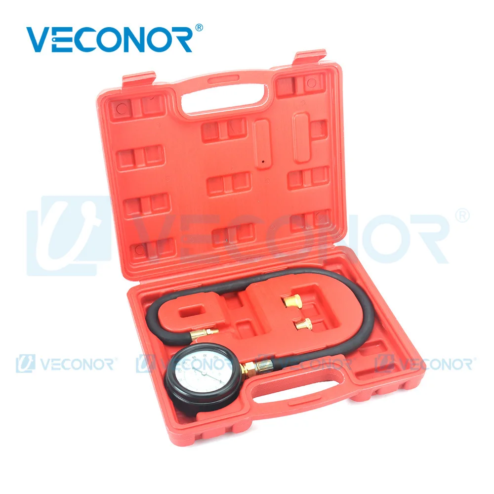 TU-12 Motor Öldruck Tester Manometer Test Tool Kit Auto Auto Druck Tester Automotive Diagnose Werkzeug Image