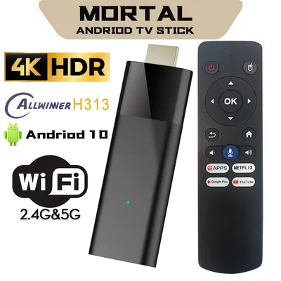 Mortal Q6 Mini-TV-Stick Smart IPTV Heimkino Android10 Allwinner H313 Quad Core 5GWIFI 2G16G