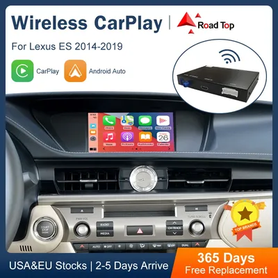 Road Top Wireless CarPlay Android Auto Interface for Lexus ES 2014-2019, with Mirror Link AirPlay