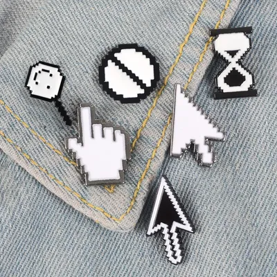 Classical Pixel Cursors Photoshop Toolbar Computer Window Icon Mouse Pointer Hand Arrow Enamel