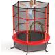 Goplus - Trampolino da Esterno, Gioco Tappeto Elastico da Giardino, con Rete Protettiva, Telaio in