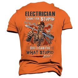 T-shirt à manches courtes avec slogan graphique offensant pour hommes T-shirt imprimé en 3D à col rond rétro vintage style décontracté urbain sports plein air vacances sortie jaune orange printemps