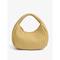 elegante Hobo-Tasche aus gewebtem Leder in Elfenbein für Damen – schicke Handtasche mit rundem Griff, perfekt für Tages- und Abend-Outfits