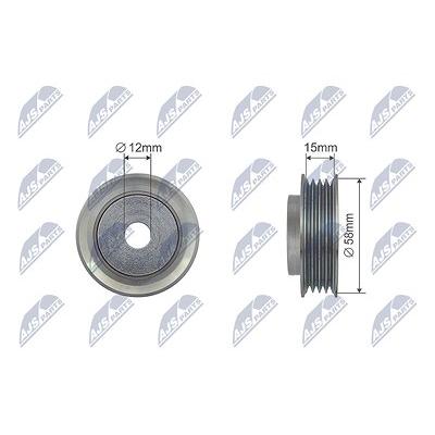 Nty Spannrolle, Keilrippenriemen [Hersteller-Nr. RNK-SU-009] für Subaru, Suzuki Image