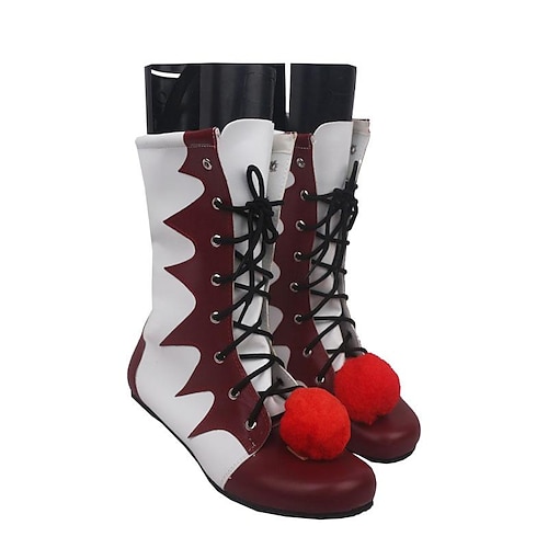 Pennywise Killerclown Halloween Stiefel Es Lustig Gruseliges Kostüm Erwachsene Damen Halloween Karneval Einfache Halloween-Kostüme Verkleiden Image