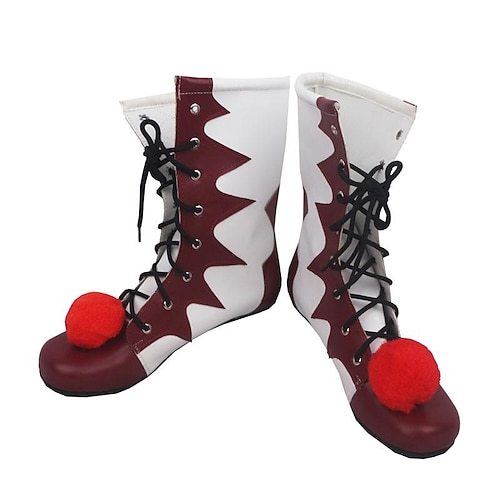 Karneval 2026 Pennywise Killerclown Karneval Stiefel Es Lustig Gruseliges Kostüm Erwachsene Damen Halloween Karneval Einfaches Karnevalskostüm Verkleiden Image