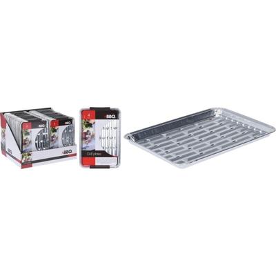 Markenlos - bbq Grillplatte Aluminium Grillzubehör 4 Stück 24x16cm Image