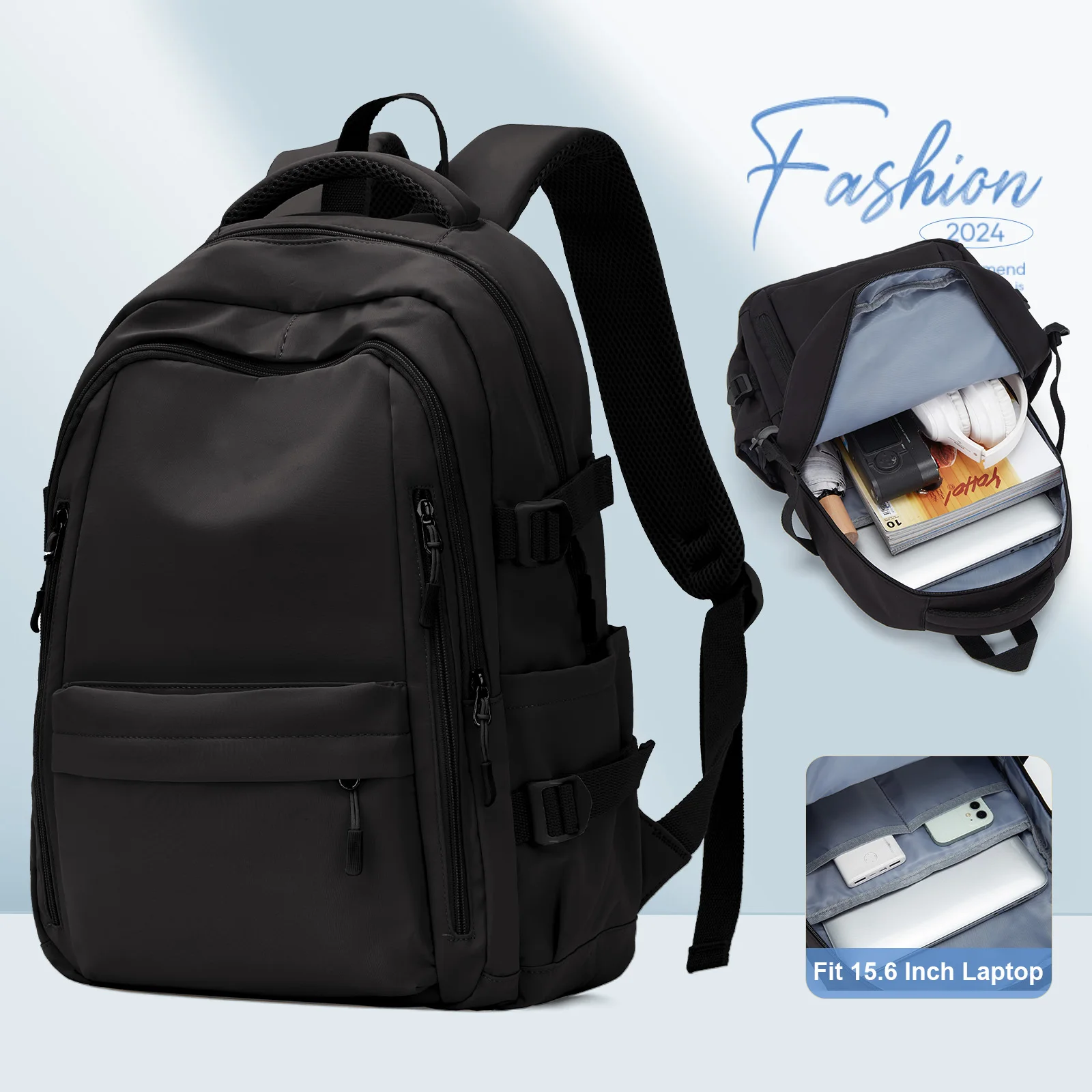 Sac à dos d'école étanche pour filles et adolescentes, sac à dos à la mode esthétique et élégant, cartable en Nylon pour ordinateur portable d'université pour garçons