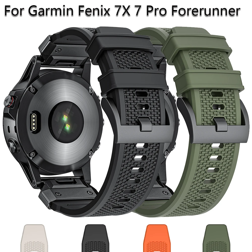 22mm 26mm Silikon armband für Garmin Uhr Fenix 7x7 Pro Solar/6x6 Saphir 5 5x plus 3 3hr/Epix Quickfit Band Armband Correas Image