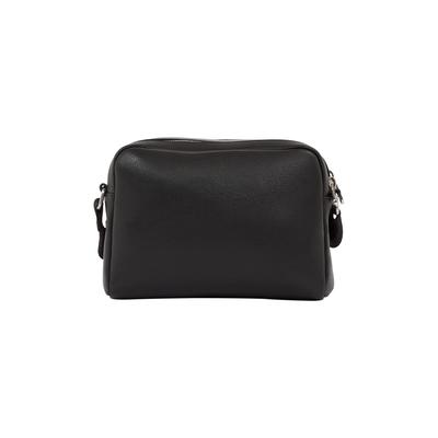 Umhängetasche CALVIN KLEIN JEANS "OVER WEBBING CAMERA BAG21 PU" Gr. B/H/T: 22 cm x 14 cm x 9 cm, schwarz (black) Damen Taschen