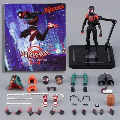 Sentinel Sv Action Spiderman Miles Morales Action Figure Model Spider-Man Into the Spider Verse