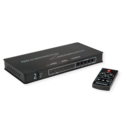 ROLINE HDMI 4x1 QUAD Multi-Viewer Switch, nahtlose Umschaltung Image