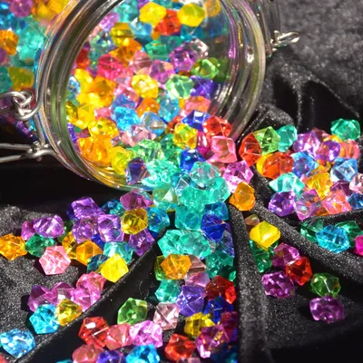 Acrylic Stone Luminous Gemstone Toys for Garden Decoration, Vase Filling, Fish Tank DIY Decoration, Children's Gemstone Toys