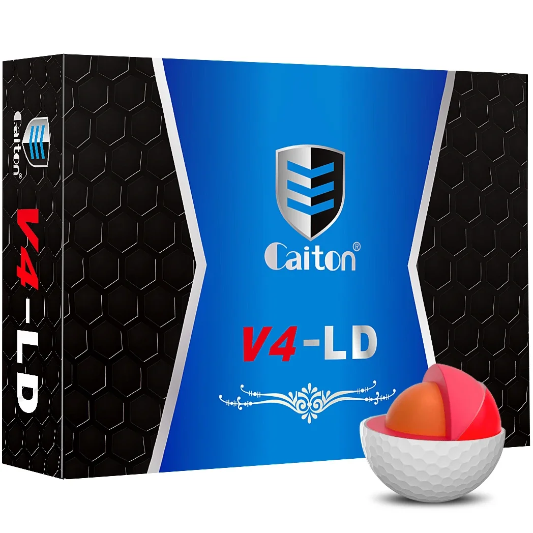 Caiton 12/6/3 Stück Pro-Golfbälle – 4 Schichten, fügt 30 Yards hinzu, Turnieraufführung, weiches Gefühl, lange Distanz, langlebige Abdeckung Image