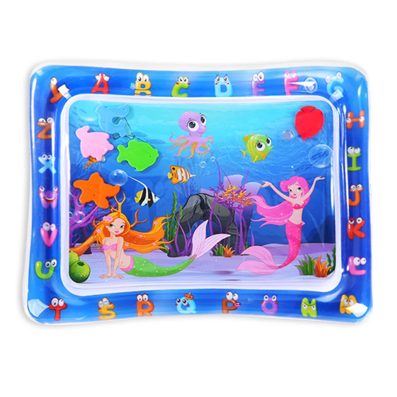 Baby Wasser Spiel matte aufblasbare Kissen PVC Säugling Bauch Zeit Kleinkind Wasser Pad für Kinder frühe Bildung Entwicklung Aktivität Spielzeug Image