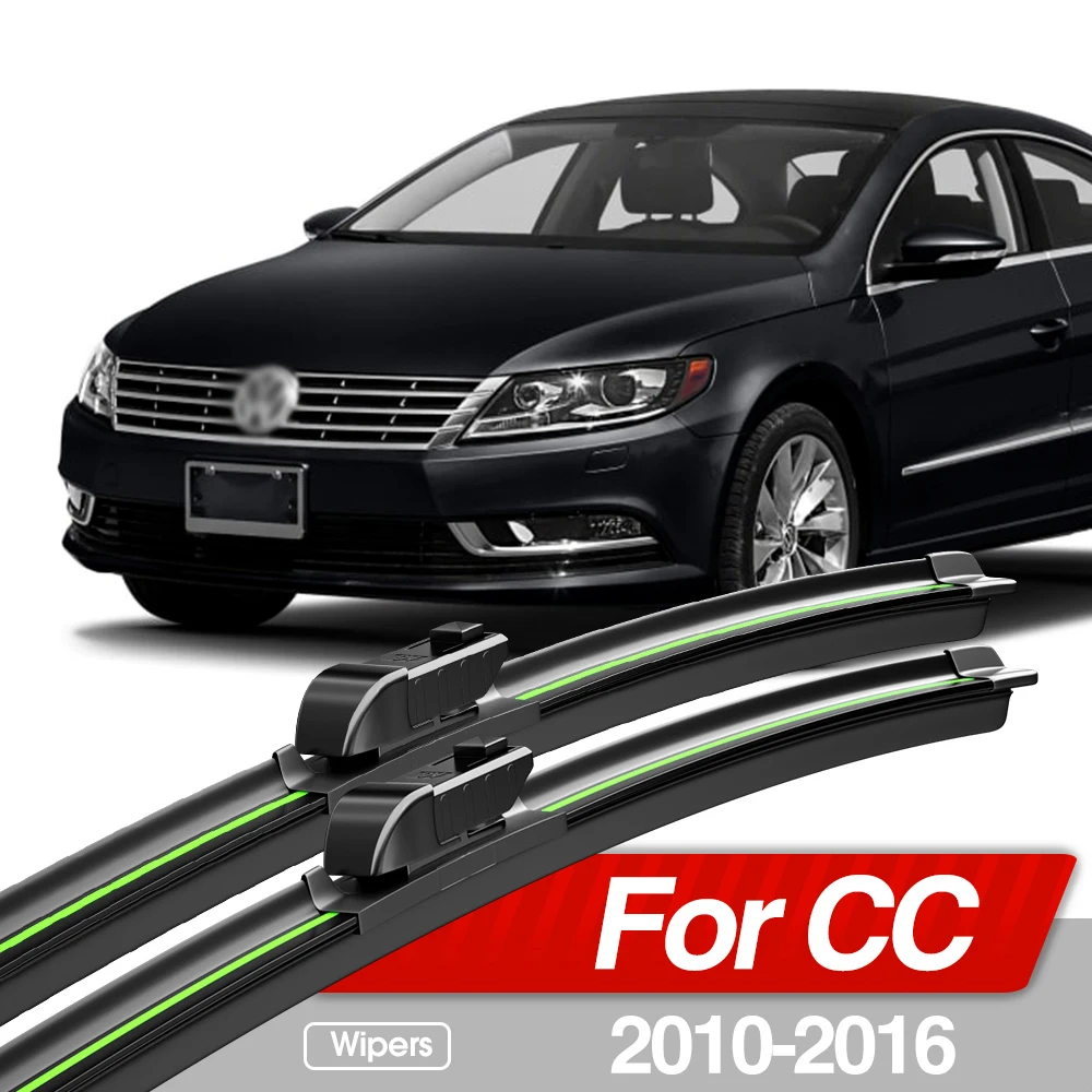Für Volkswagen VW CC 2010-2016 Frontscheibenwischerblätter 2 Stück Windschutzscheiben-Fensterzubehör 2011 2012 2013 2014 2015 Image