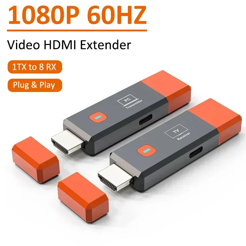 1080P 50M Wireless HDMI Extender Video Sender Empfänger Adapter TV Stick Dongle für Kamera Laptop PC zu TV Monitor projektor Image