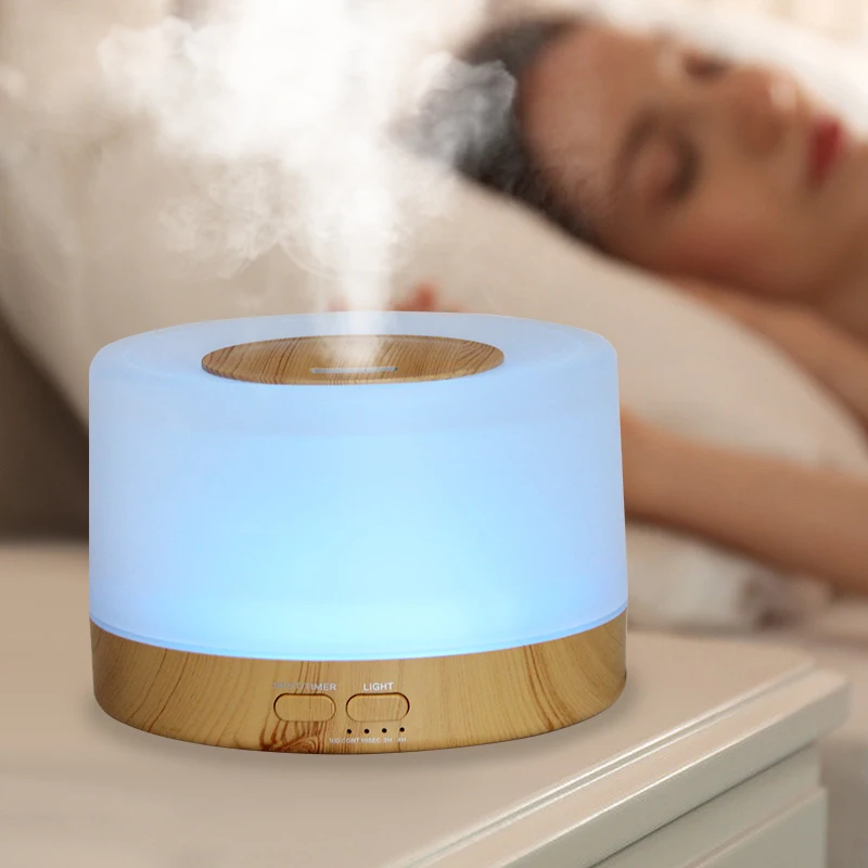 500ML Luftbefeuchter Ätherisches Öl Diffusor Aroma Diffusor Mit Bunten Nacht Lichter 24V 0,5AH Luftbefeuchter Mini-Größe Luftbefeuchter Image