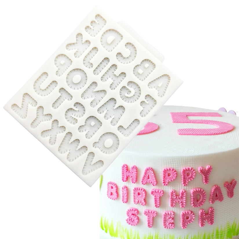 Alphabet Silikon Kuchen Backen Form Sugar Schokolade Cupcake Fondant Dekorieren Werkzeuge Image