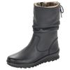 Winterstiefelette REMONTE, Damen, Gr. 45, schwarz, Leder, casual, Schuhe, mit gerafftem Schaft