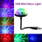 USB Mini boule Disco lumière USB voiture atmosphère lumière RGB Dj éclairage son fête boule lumières chambre décorations lampe lumière stroboscopique