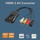 HDMI a RCA composito AV Video adattatore convertitore Audio supporto NTSC PAL per XBOX PS3 PS4 TV STB VHS videoregistratore DVD