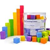 Foam Counting Blocks 105 Pieces 1 Inch Soft Rainbow Math Counters Cubes Math Manipulatives Preschool Classroom Learning Supplies Stacking Blocks for Kids Ages 3+